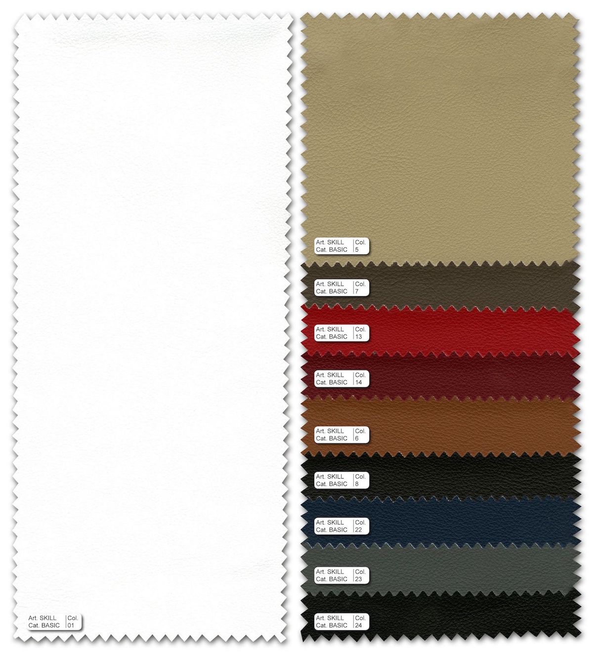 Colori ecopelle Esedra